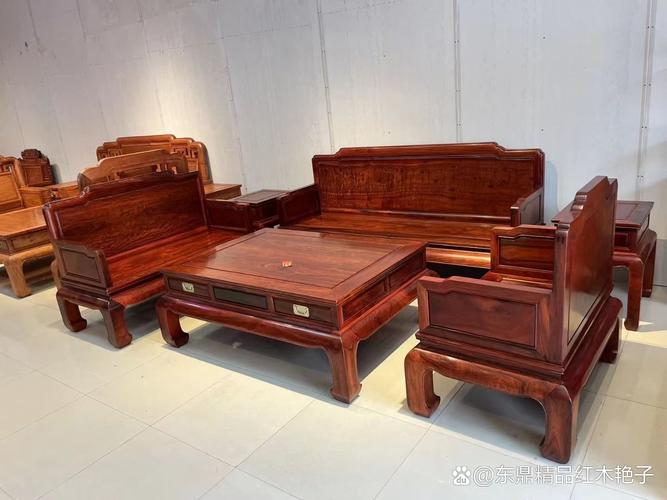 黑红老料沙发六件套#生活# #红木家具# #家居装修